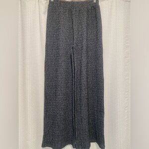 Zara Gray Wide-Leg Pants Tie String elastic/ Size Small